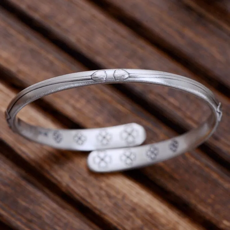 CUTE DAME S999 Sterling Silver Bracelets Women's Silver-5