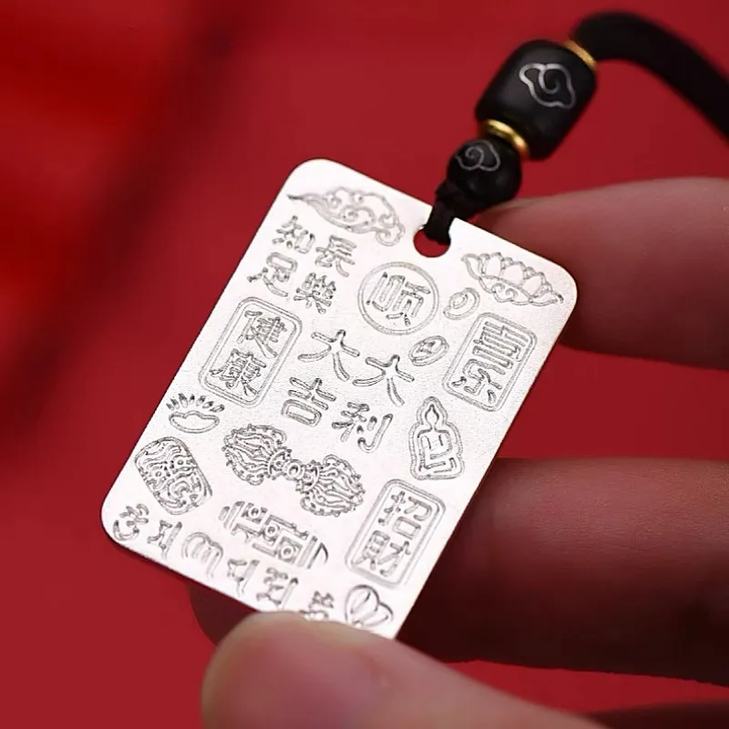 CUTE DAME S999 Fine Silver Necklaces Unisex Silver-3