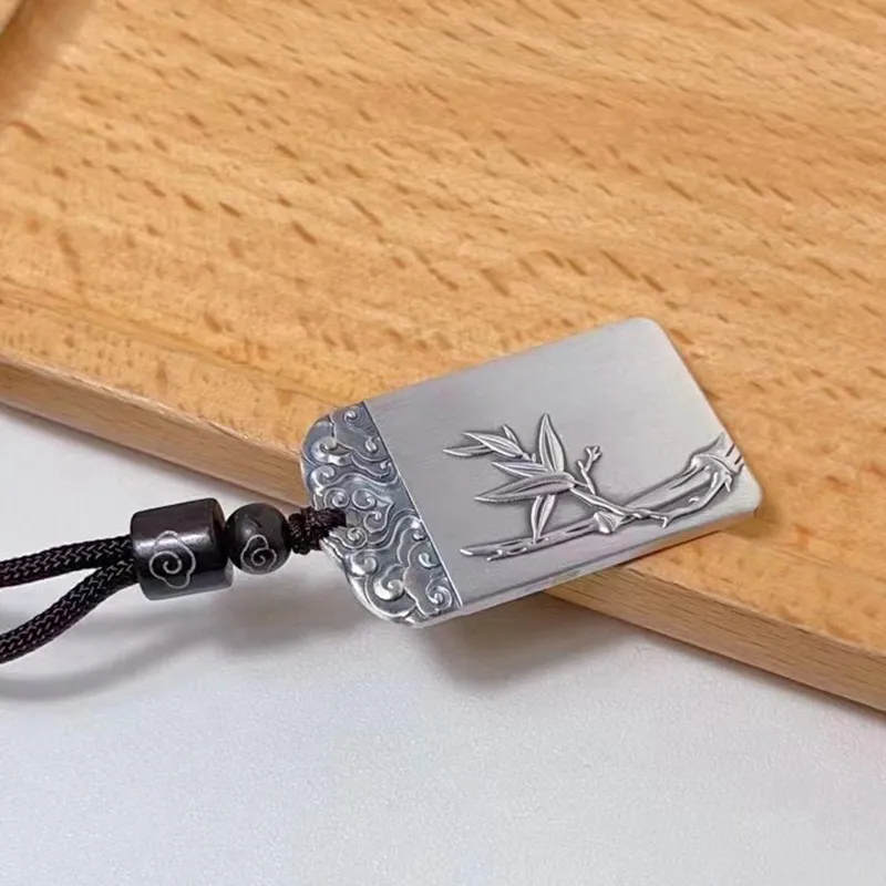 CUTE DAME S999 Fine Silver Sterling Silver Necklaces Unisex Silver-2