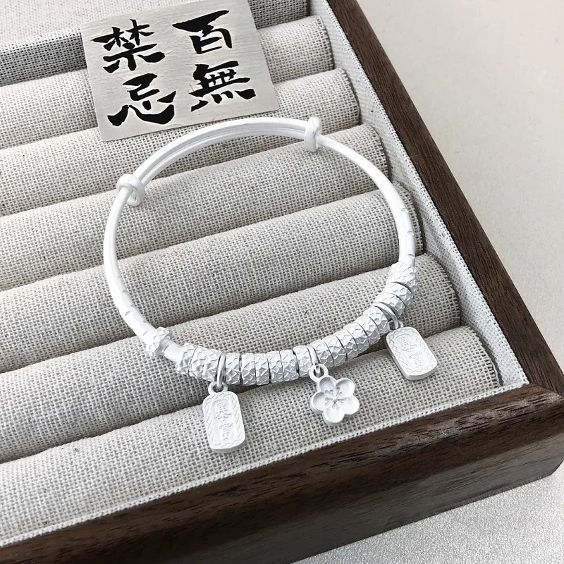 CUTE DAME S999 Bangles Women's Silver-3