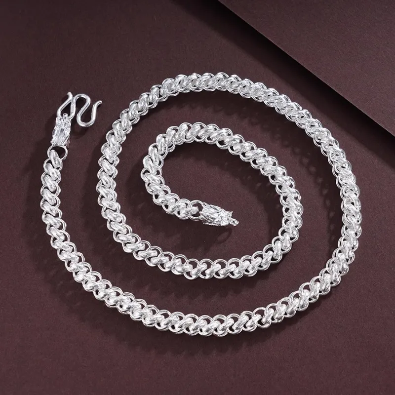 CUTE DAME Sterling Silver Necklaces Men's-1