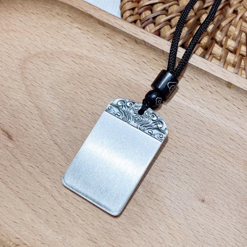 CUTE DAME S999 Fine Silver Sterling Silver Necklaces Unisex Silver-3