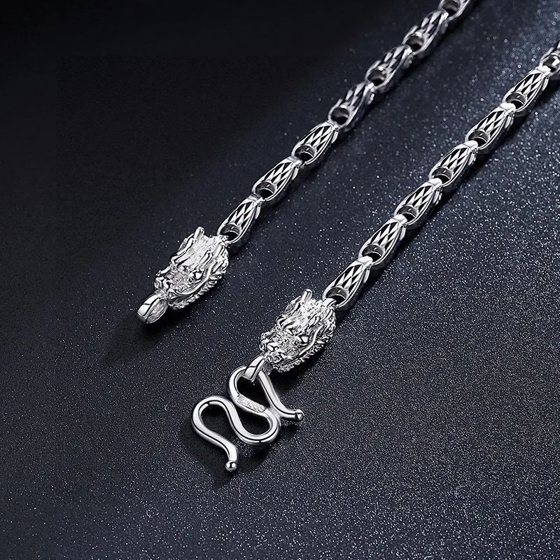 CUTE DAME Sterling Silver Necklaces Unisex-4
