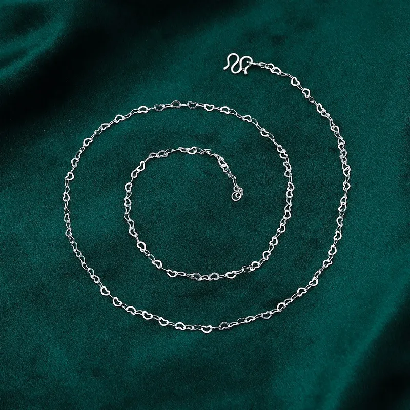 CUTE DAME S999 Sterling Silver Necklaces Women's Silver-3