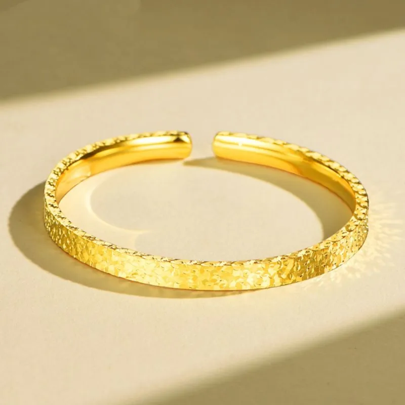 CUTE DAME Sterling Silver Bangles Women's Gold-2