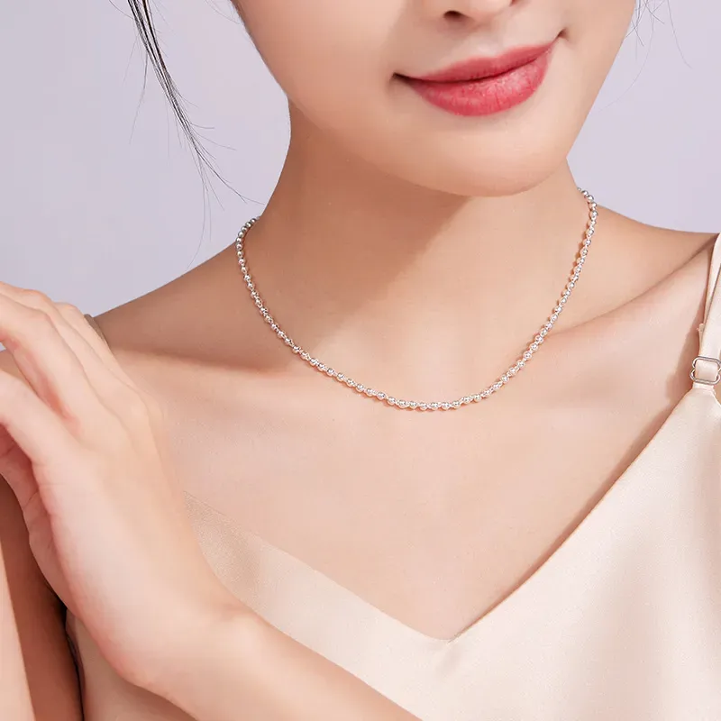 CUTE DAME Sterling Silver Necklaces Unisex-15