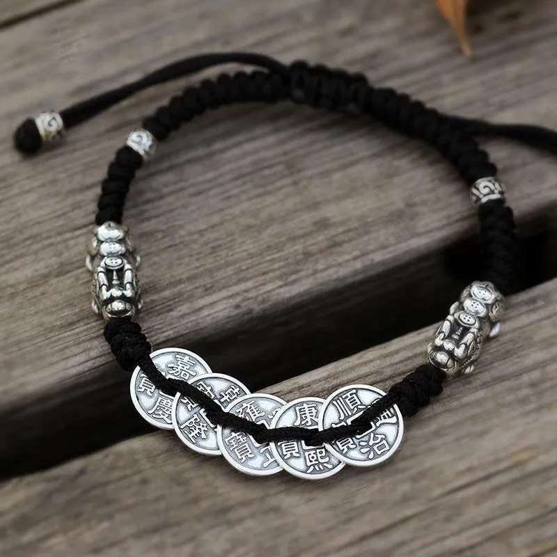 CUTE DAME S999 Pure Silver Bracelets Unisex Silver-1