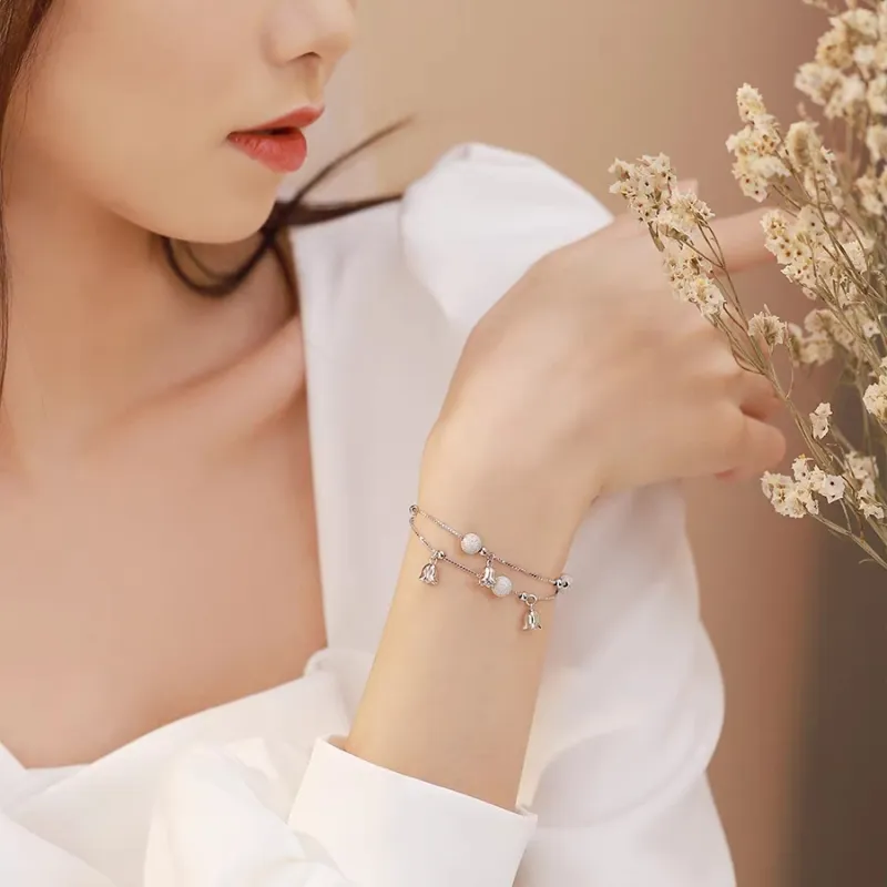 CUTE DAME S990 Fine Silver Bracelets Women's-3