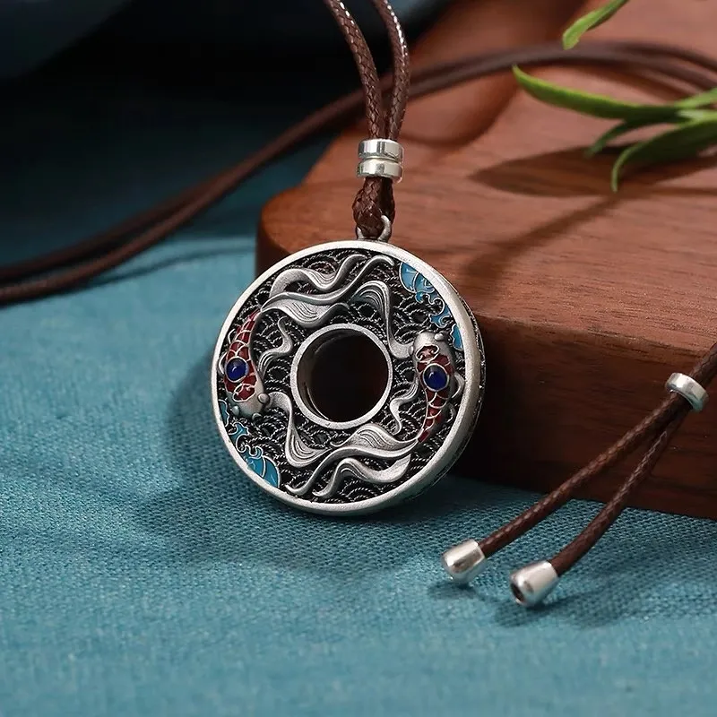 CUTE DAME S999 Fine Silver Sterling Silver Necklaces Unisex Silver-3
