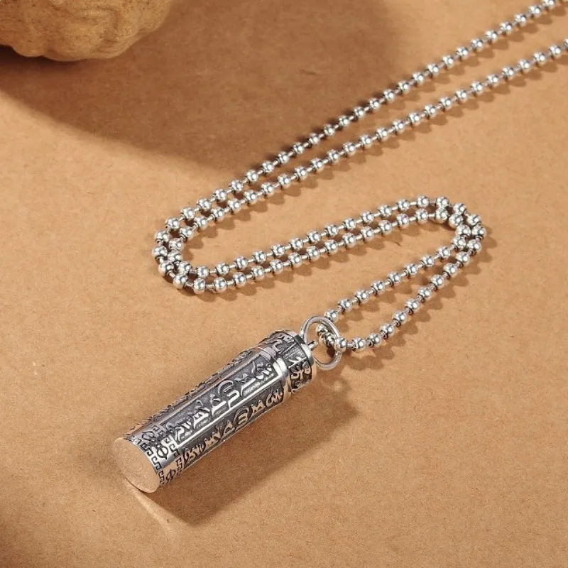 CUTE DAME S999 Fine Silver Sterling Silver Necklaces Unisex Silver-4