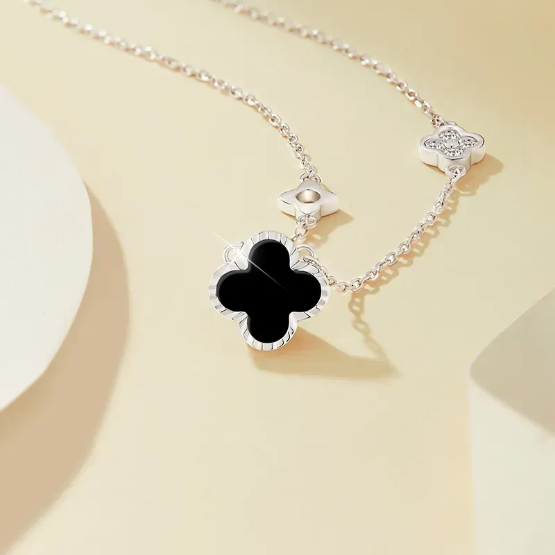 CUTE DAME Sterling Silver Necklaces Women's-2