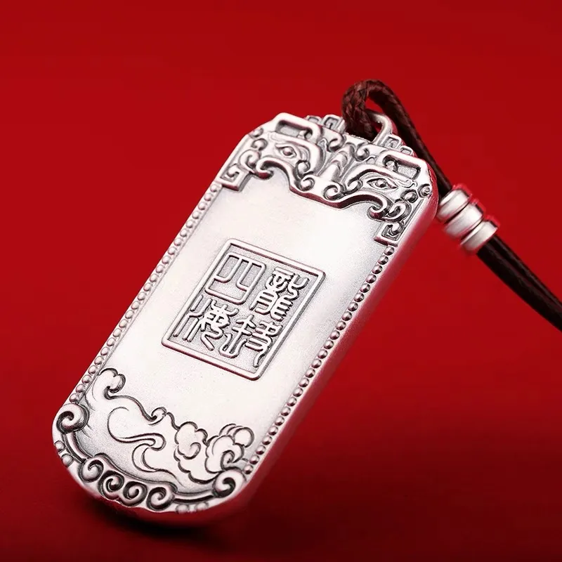 CUTE DAME S999 Sterling Silver Necklaces Unisex Silver-5