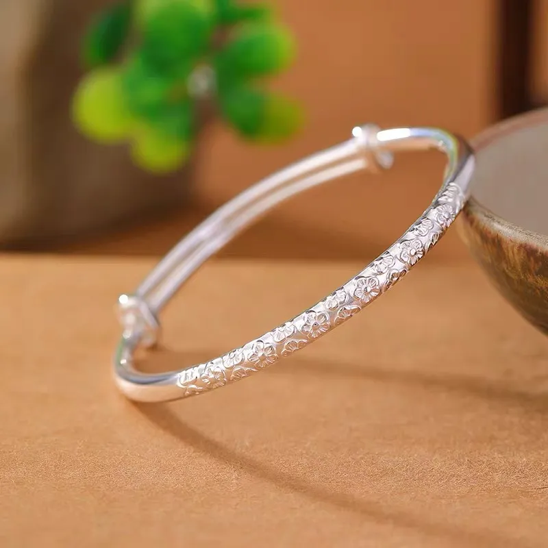 CUTE DAME 999 Fine Silver Sterling Silver Bracelets Women's Silver-4