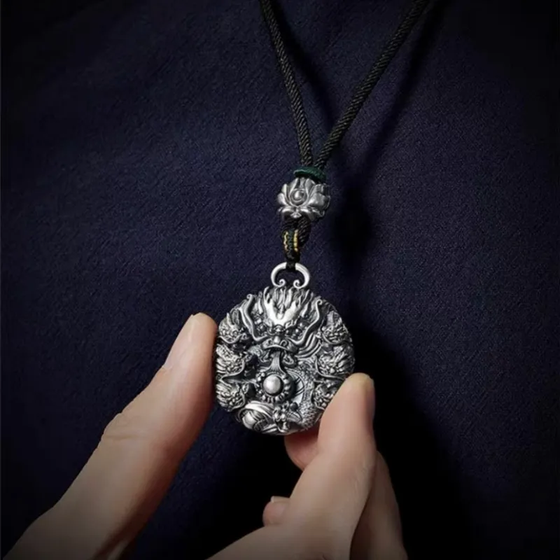 CUTE DAME S999 Sterling Silver Necklaces Unisex Silver-5