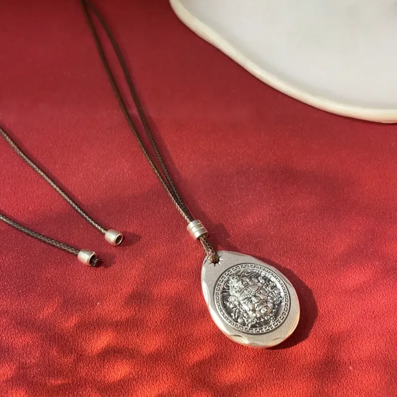CUTE DAME Sterling Silver Necklaces Unisex-3