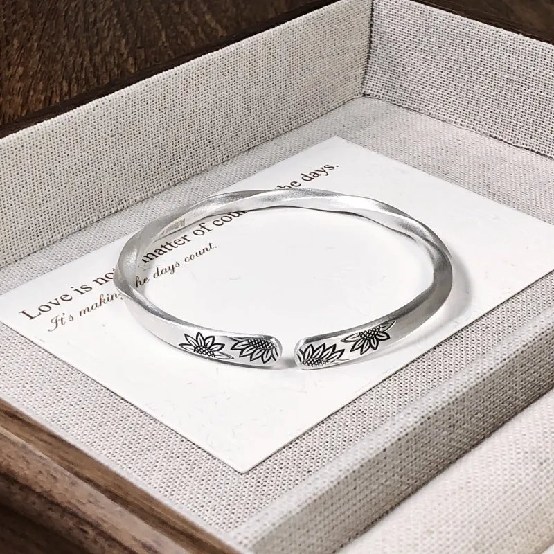 CUTE DAME S999 Fine Silver Sterling Silver Bracelets Women's Silver-4