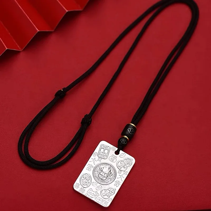 CUTE DAME S999 Fine Silver Necklaces Unisex Silver-4
