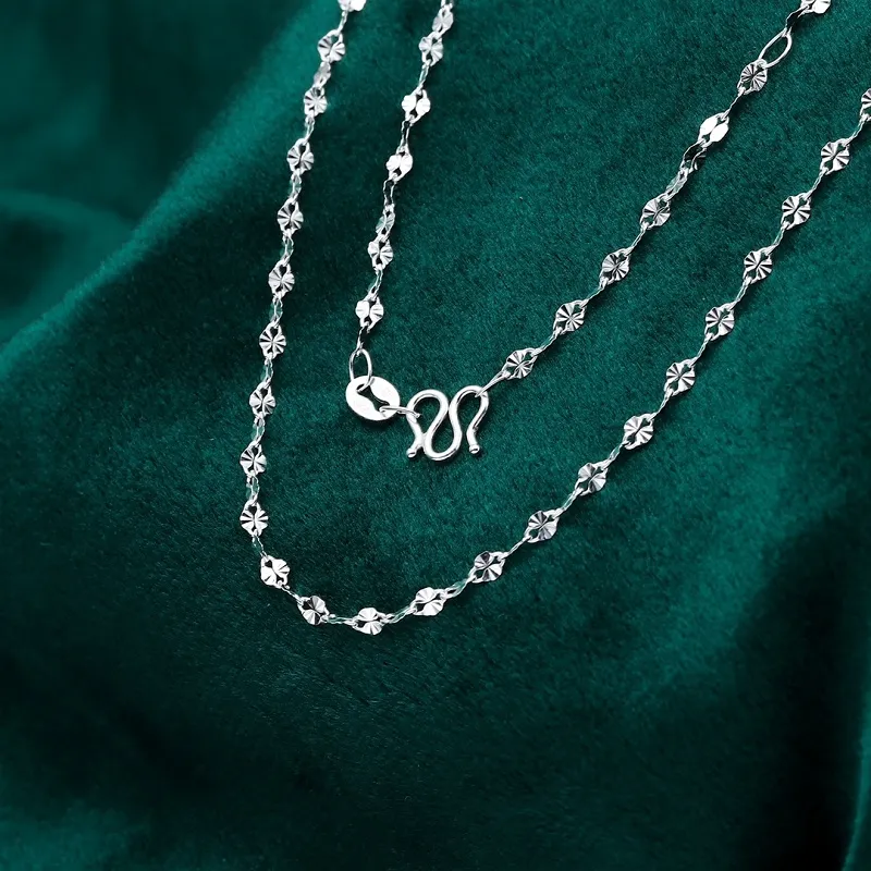 CUTE DAME S999 Sterling Silver Necklaces Women's Silver-2