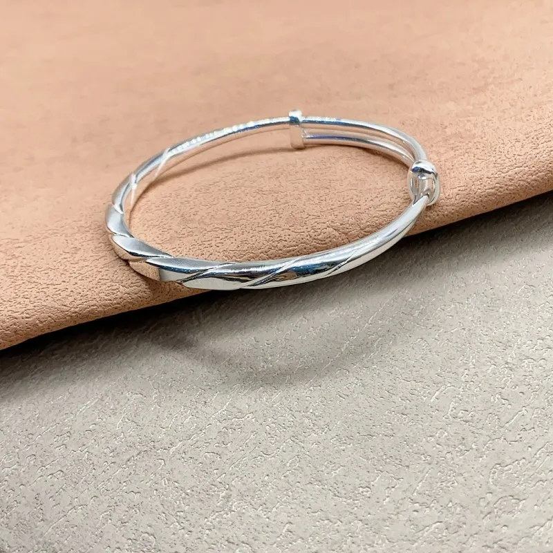 CUTE DAME S999 Fine Silver Sterling Silver Bracelets Women's Silver-4