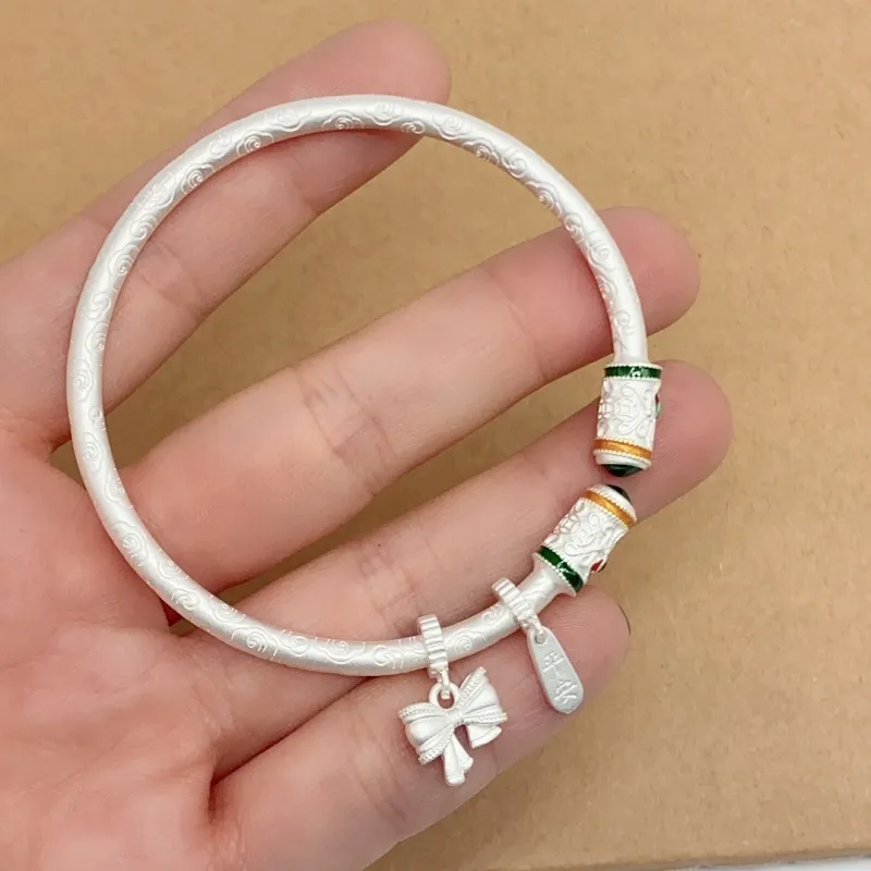 CUTE DAME S999 Fine Silver Sterling Silver Bracelets Women's Silver-1