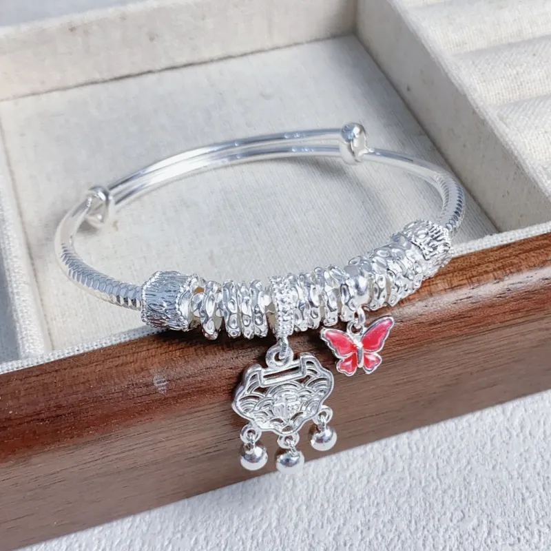 CUTE DAME S999 Sterling Silver Bracelets Women's Silver-1