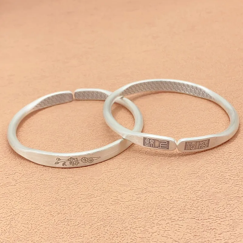 CUTE DAME S999 Sterling Silver Bracelets Women's Silver-4