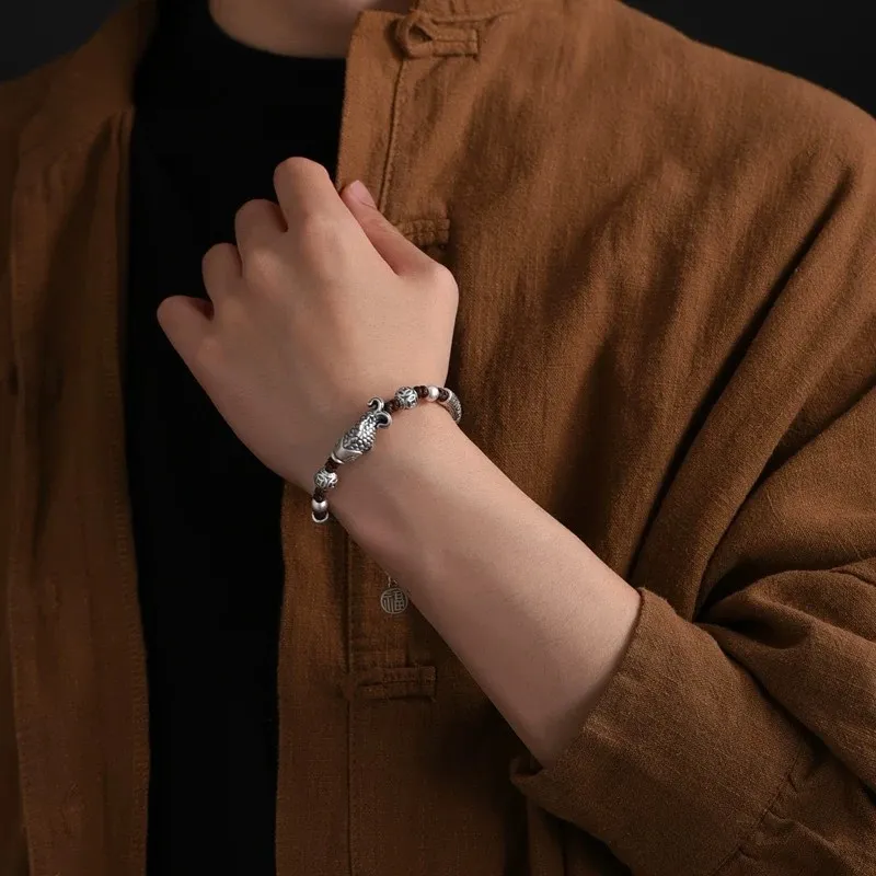 CUTE DAME S999 Pure Silver Bracelets Unisex Silver-3