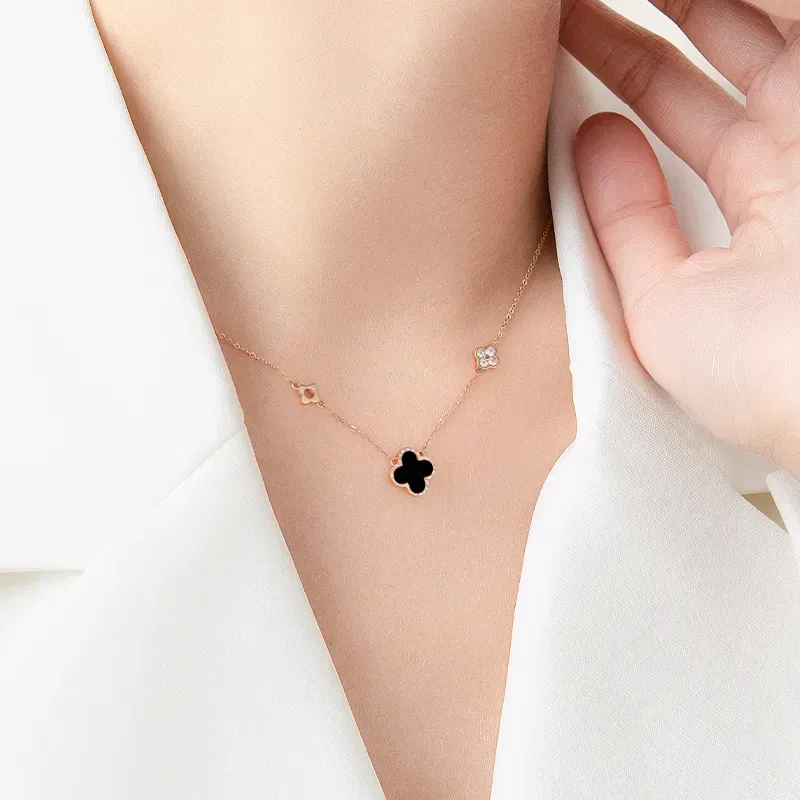 CUTE DAME Sterling Silver Necklaces Women's-13