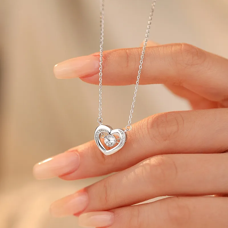 CUTE DAME S925 Silver Necklaces Women's Silver-3
