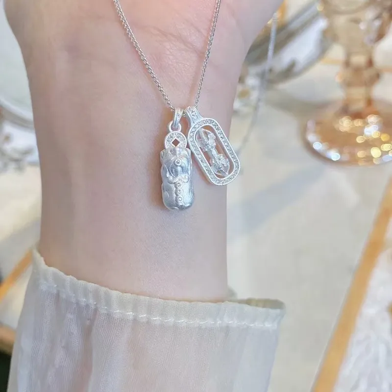 CUTE DAME S990 Sterling Silver Necklaces Women's Silver-5