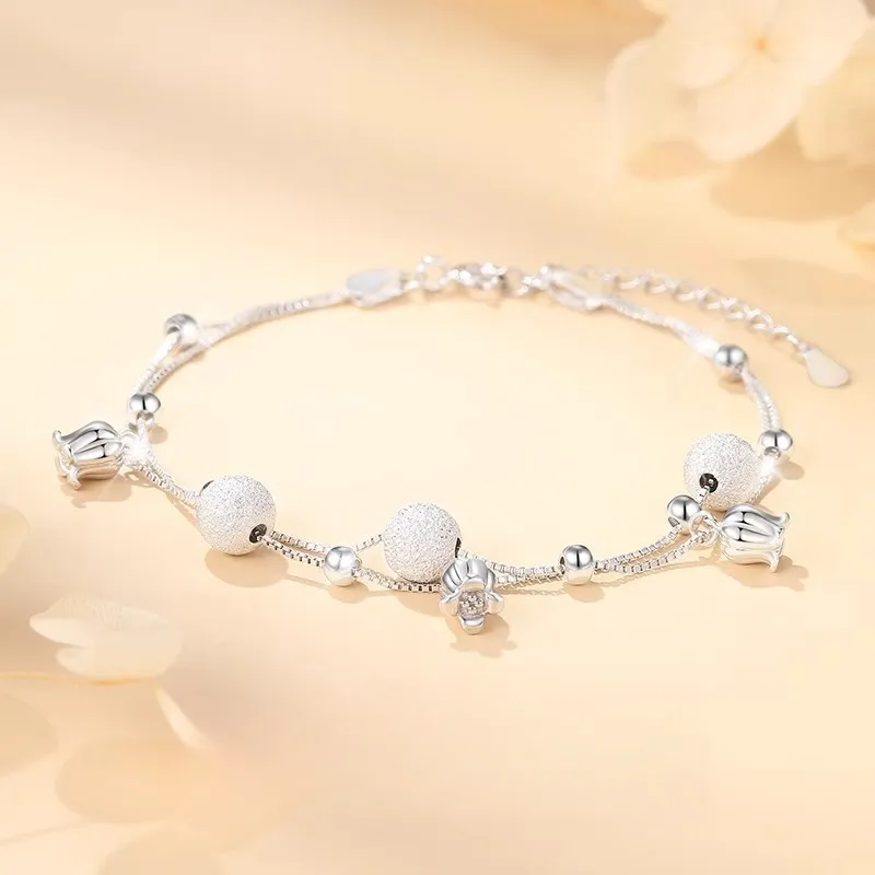 CUTE DAME S990 Fine Silver Bracelets Women's-1