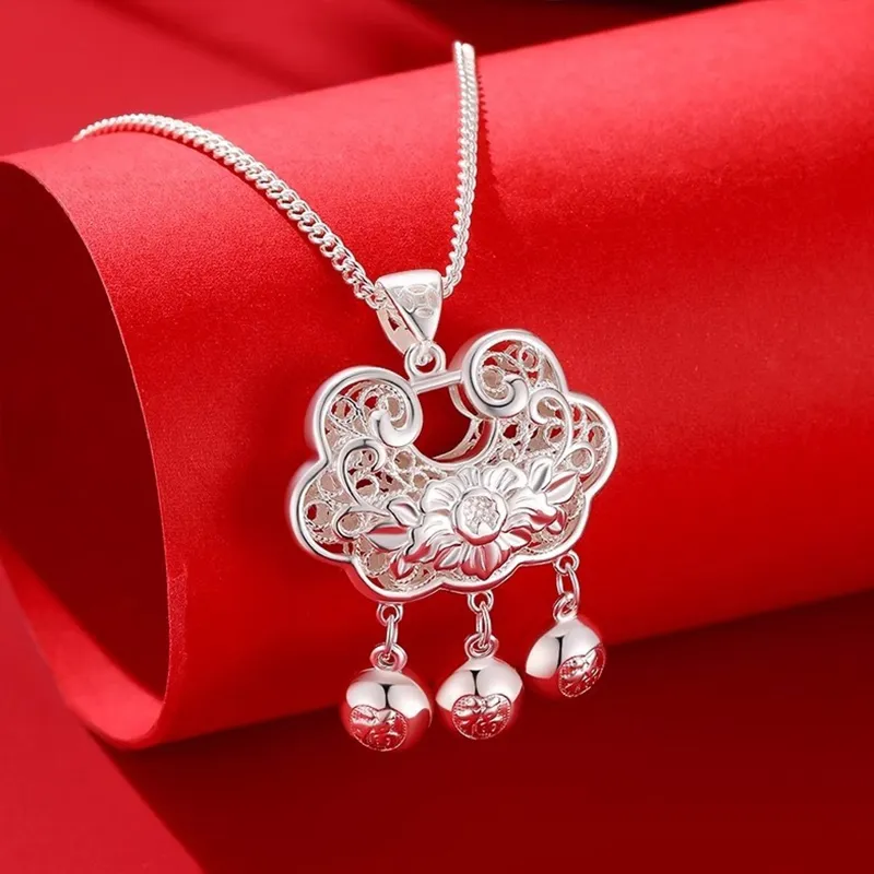 CUTE DAME Sterling Silver Necklaces Women's-2