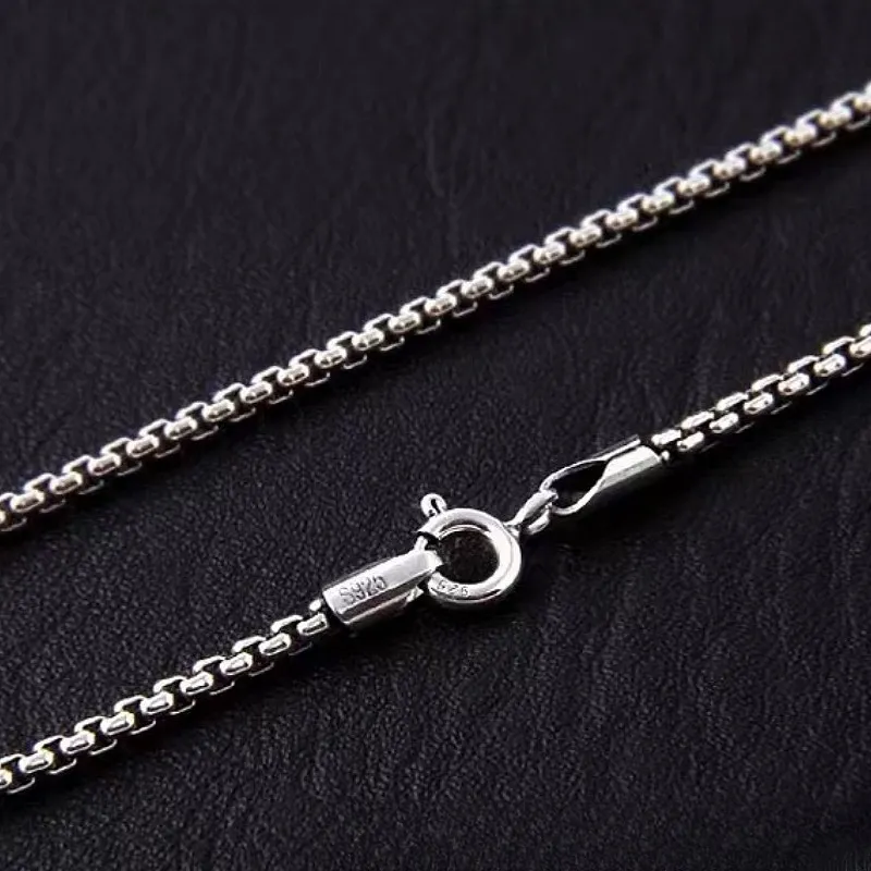 CUTE DAME S925 Silver Necklaces Unisex Silver-4