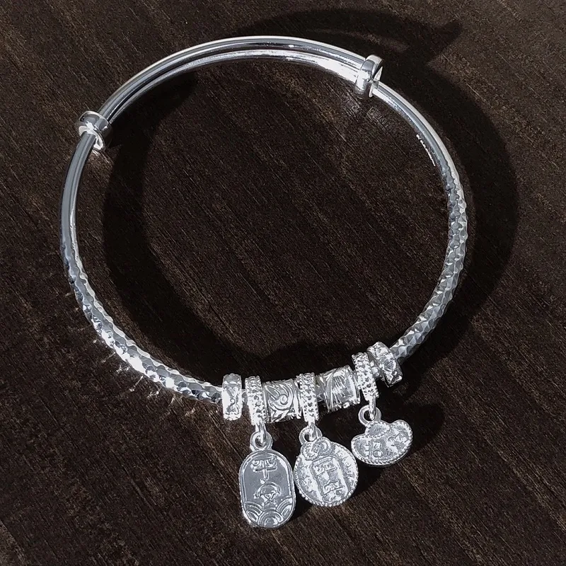 CUTE DAME S999 Sterling Silver Bracelets Women's Silver-3