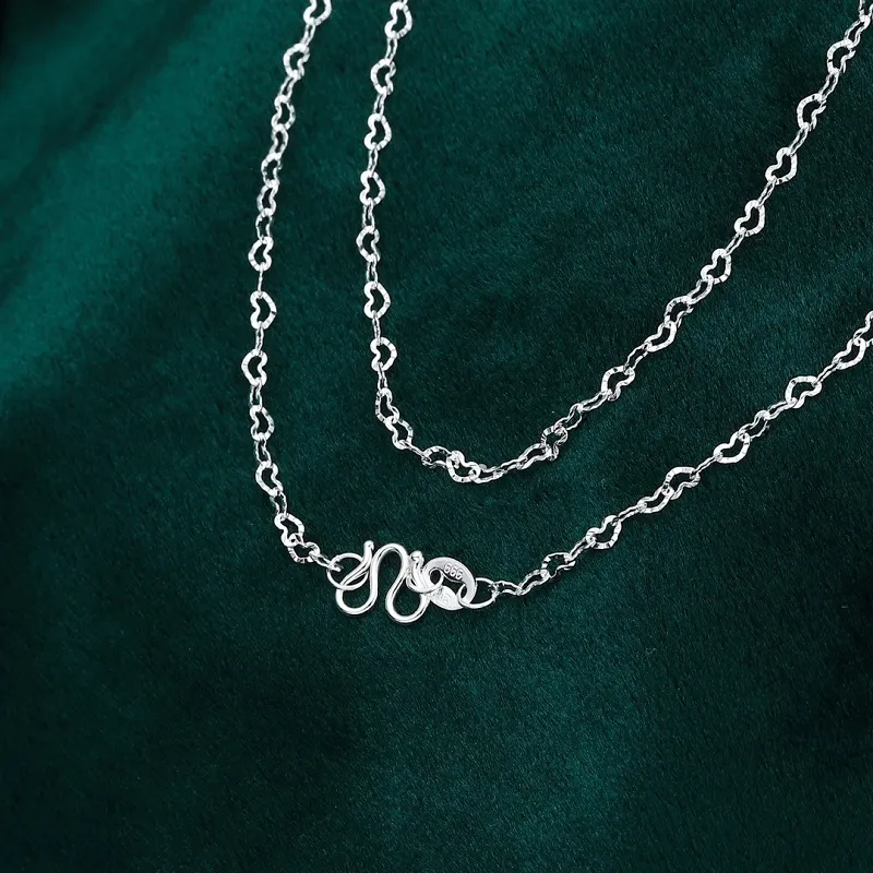 CUTE DAME S999 Sterling Silver Necklaces Women's Silver-4