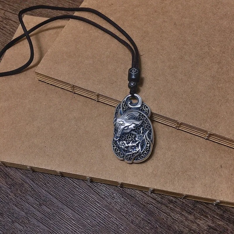 CUTE DAME S999 Sterling Silver Necklaces Unisex Silver-4