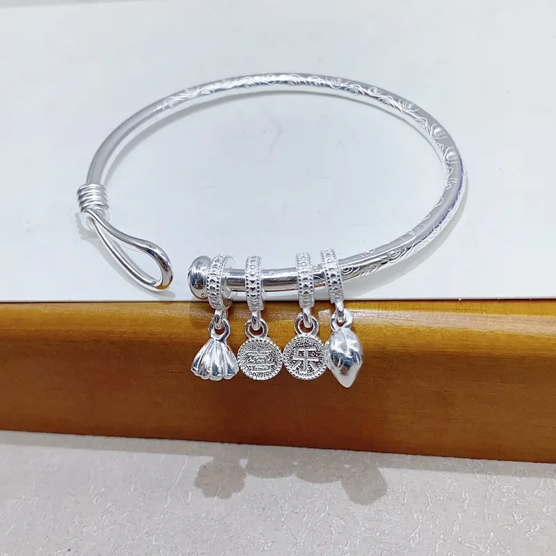 CUTE DAME S999 Sterling Silver Bracelets Women's Silver-3