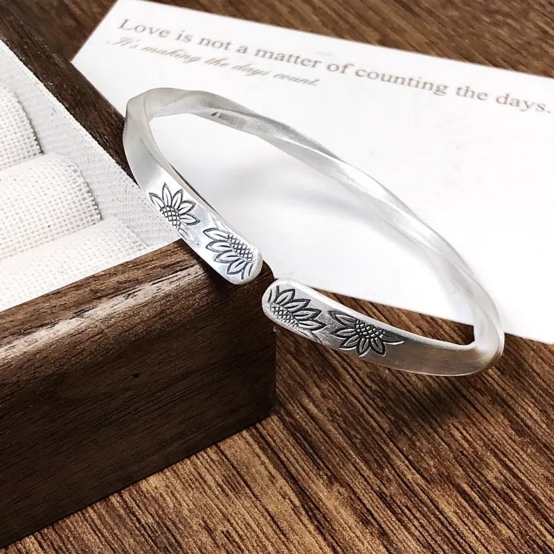 CUTE DAME S999 Fine Silver Sterling Silver Bracelets Women's Silver-2