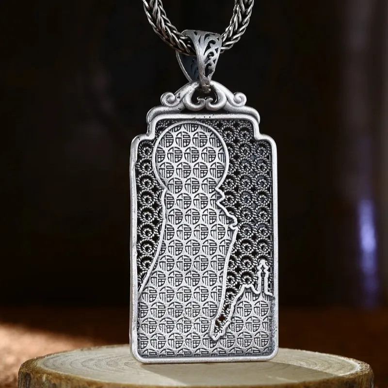 CUTE DAME S999 Sterling Silver Necklaces Unisex Silver-3