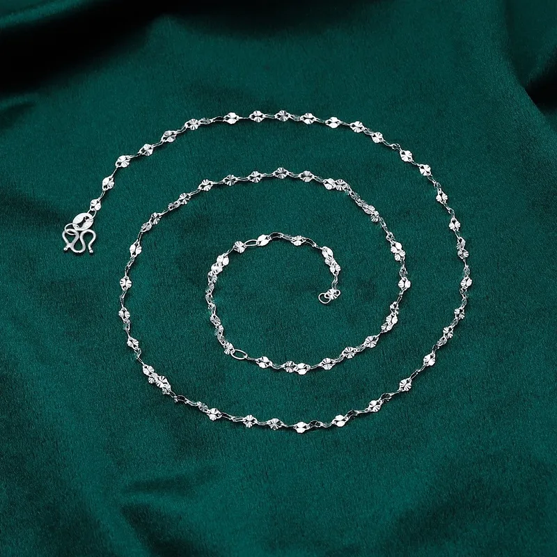 CUTE DAME S999 Sterling Silver Necklaces Women's Silver-6