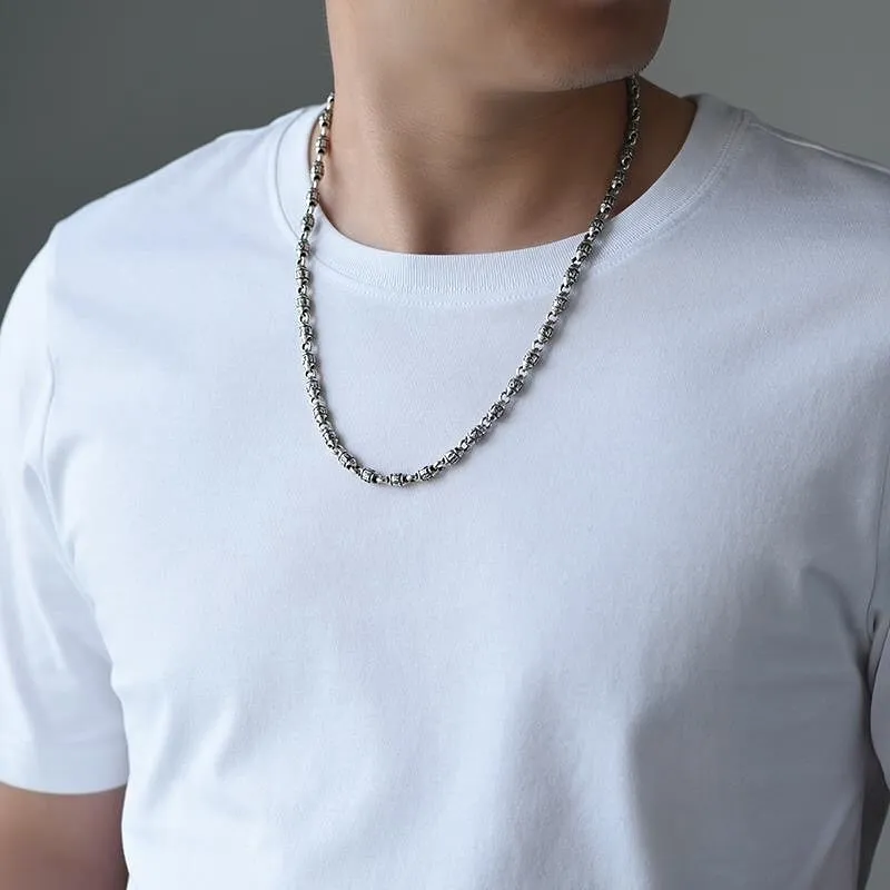 CUTE DAME S925 Silver Necklaces Unisex Silver-2