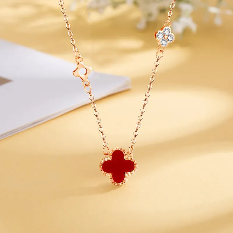 CUTE DAME Sterling Silver Necklaces Women's-6