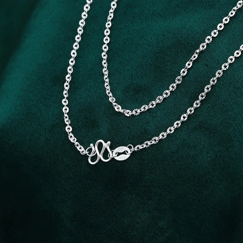 CUTE DAME S999 Sterling Silver Necklaces Women's Silver-4