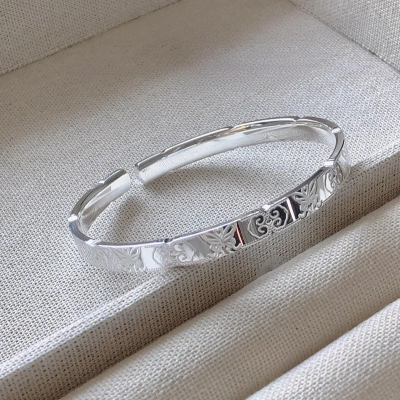 CUTE DAME S999 Bangles Women's Silver-4