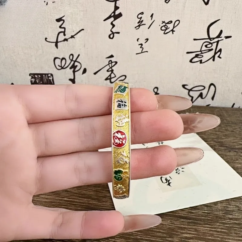 CUTE DAME S 999 Fine Silver Bangles Women's-3
