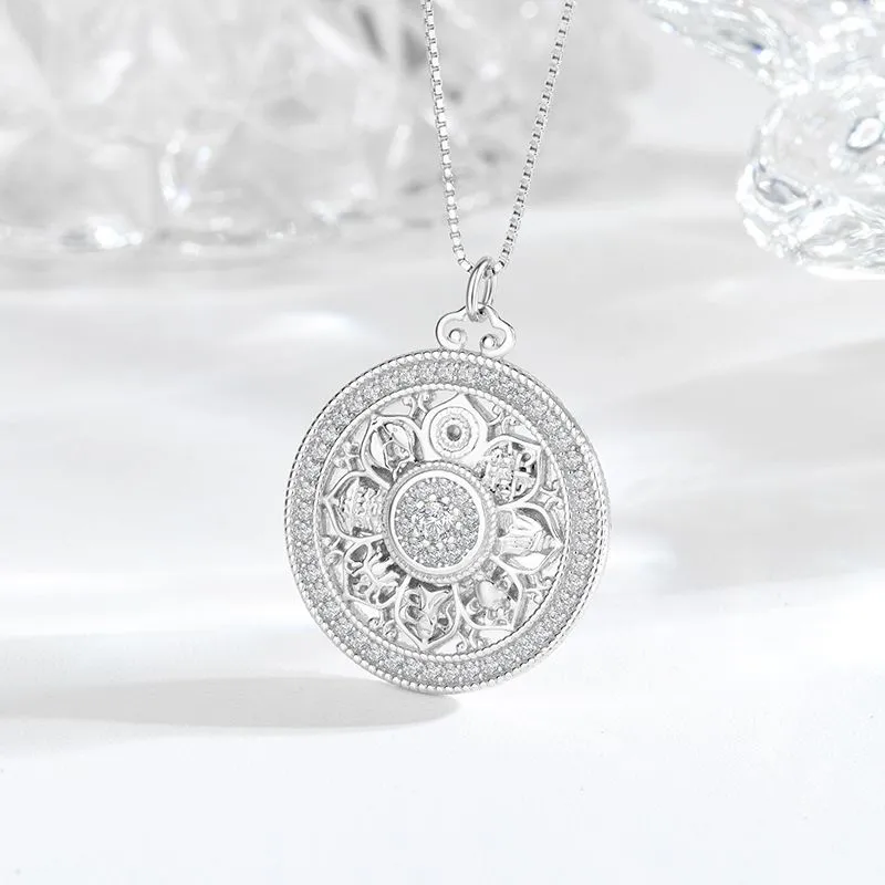 CUTE DAME 925 Sterling Silver Necklaces Women's-2