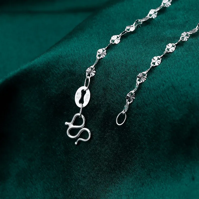 CUTE DAME S999 Sterling Silver Necklaces Women's Silver-7