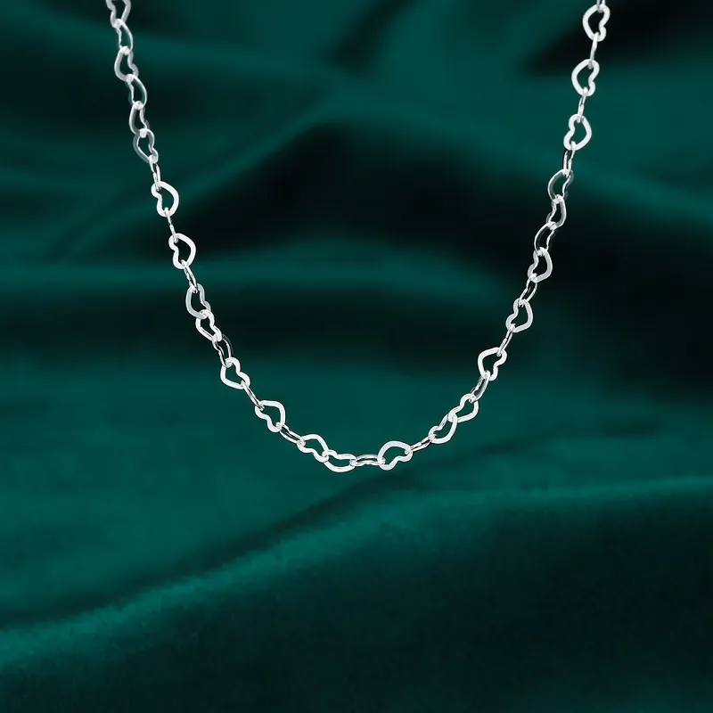 CUTE DAME S999 Sterling Silver Necklaces Women's Silver-1