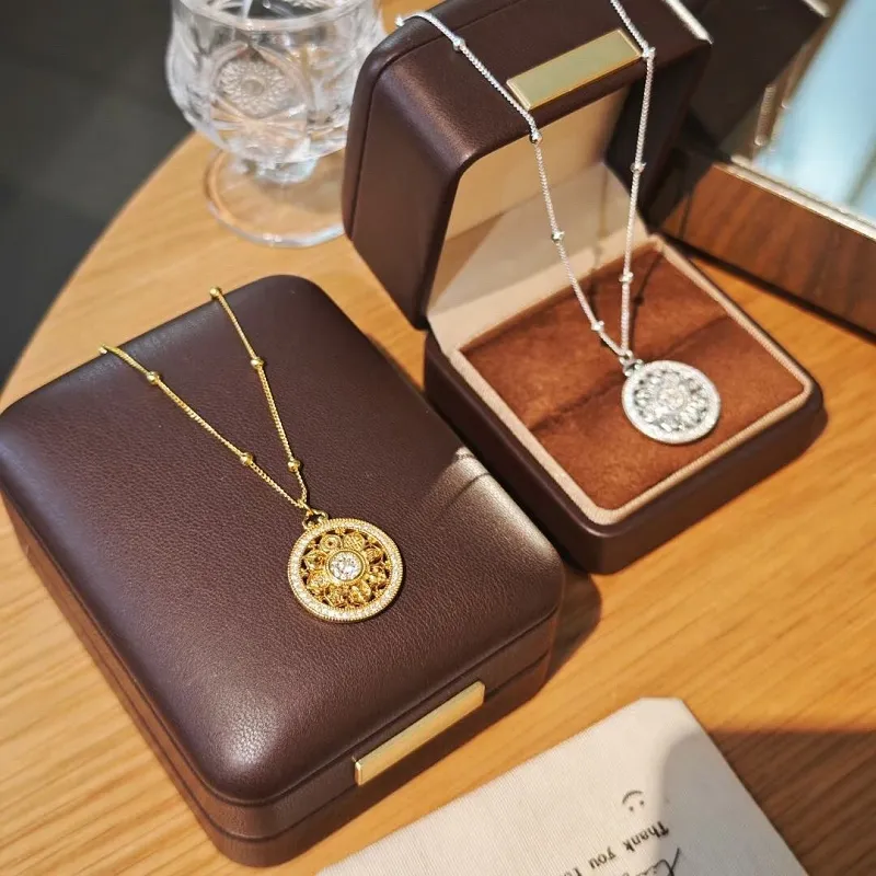 CUTE DAME S 990 Silver Necklaces Women's Silver Gold-1