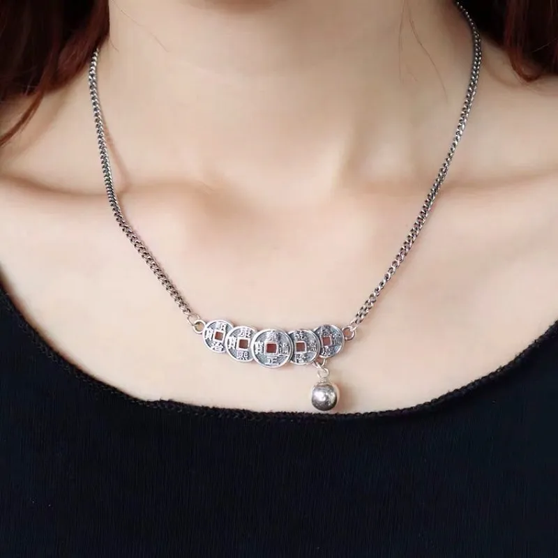 CUTE DAME S925 Silver Necklaces Unisex Silver-2
